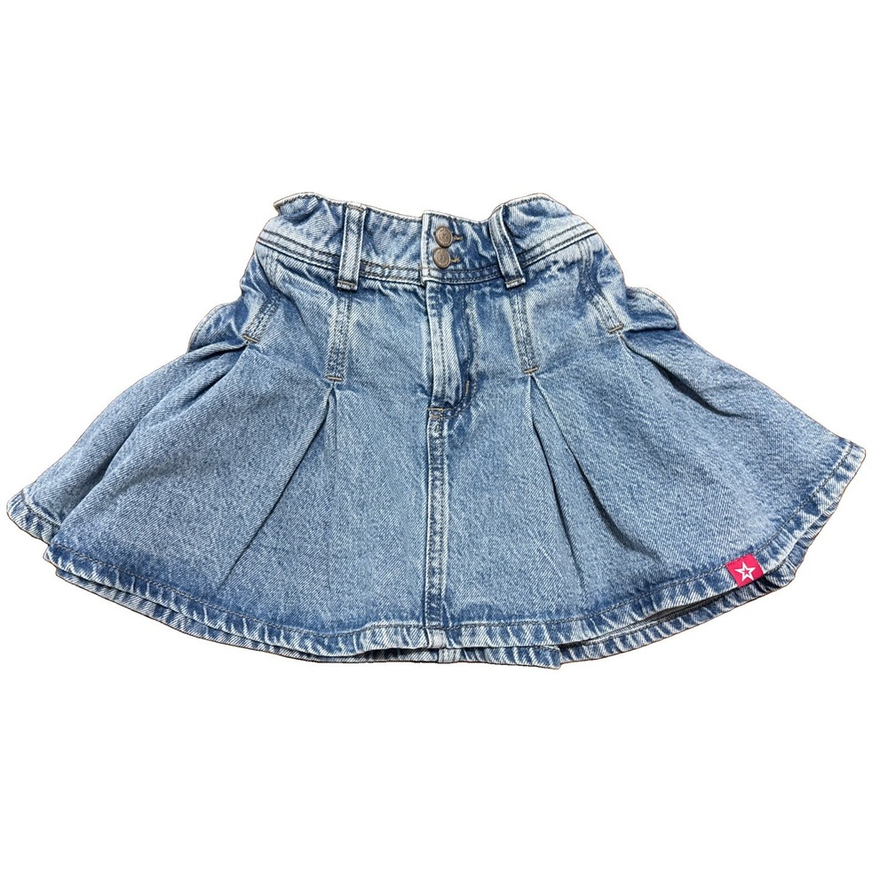 Vintage GAP x American Girl Denim Mini Skirt Y2K 100% Cotton Kids Size 5